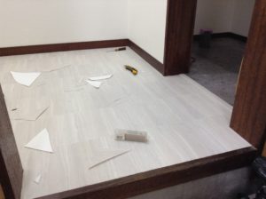 クッションフロア貼替え
