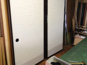 ふすま張替え