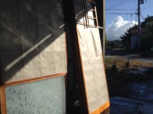 H様障子張替え