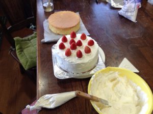 バースデーケーキづくり