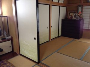 きれいになった襖