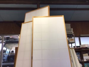 綺麗になった障子