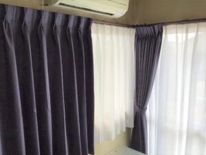 新しく入れ替えたカーテン