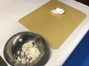 豆腐で磨いて完成。ペッとん